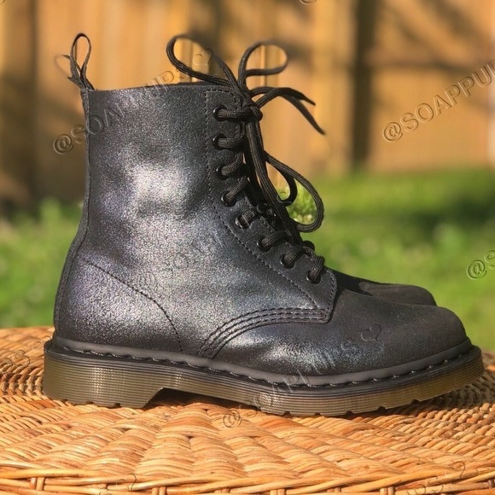 Dr. Martens 1460 Melody Black Glitter Boots